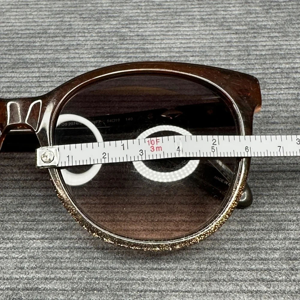 Fossil FOS 2074/S Brown Cat Eye Y2K Sunglasses 7HHFF 54-19-140 Gradient Lens